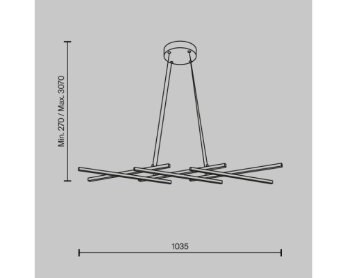 Подвесной светильник Halo MOD244PL-L50BK Maytoni