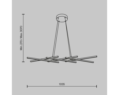 Подвесной светильник Halo MOD244PL-L50BSK Maytoni