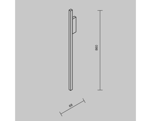 Бра Серия - 245 MOD245WL-L24BSK Maytoni