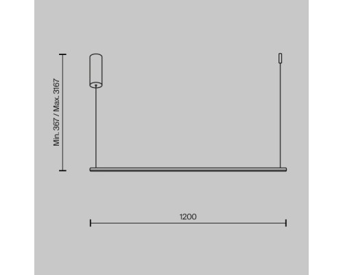 Подвесной светильник Halo MOD246PL-L24BSK Maytoni