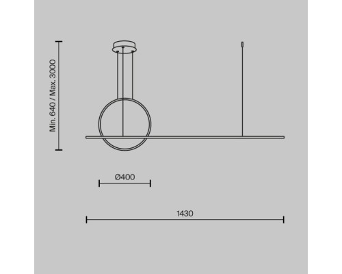 Подвесной светильник Halo MOD247PL-L49BK Maytoni