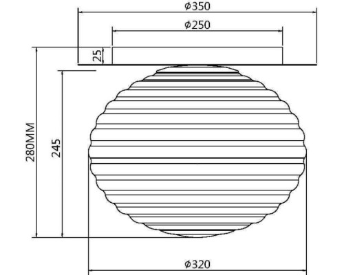Потолочный светильник Reels MOD268CL-01B Maytoni