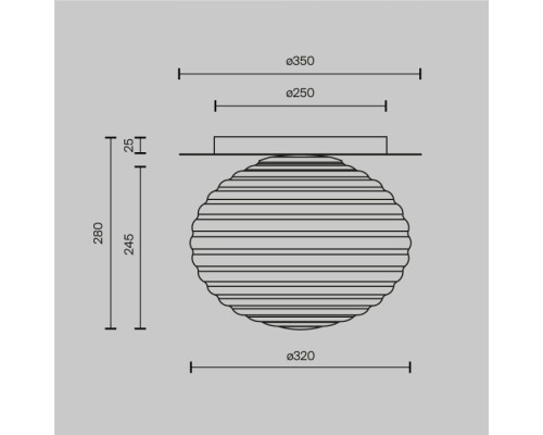 Потолочный светильник Reels MOD268CL-01G Maytoni