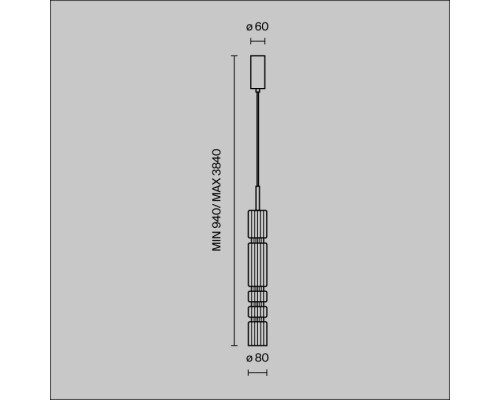 Подвесной светильник Ordo MOD272PL-L12CH3K Maytoni
