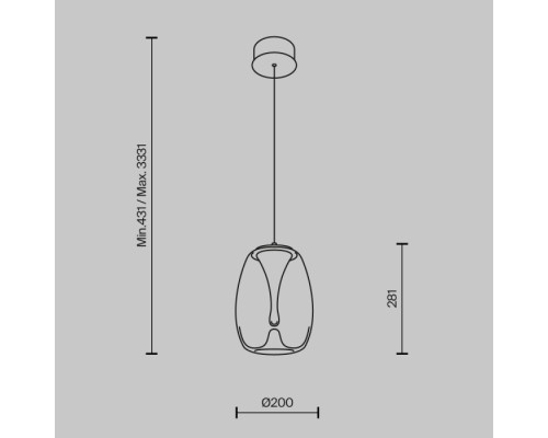 Подвесной светильник Splash MOD282PL-L8G3K1 Maytoni