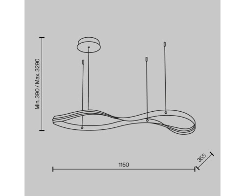 Подвесной светильник Plons MOD283PL-L34BS3K Maytoni