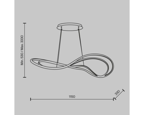Подвесной светильник Plons MOD283PL-L65BS3K Maytoni