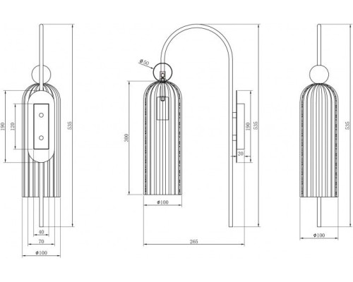 Бра Antic MOD302WL-01CG Maytoni