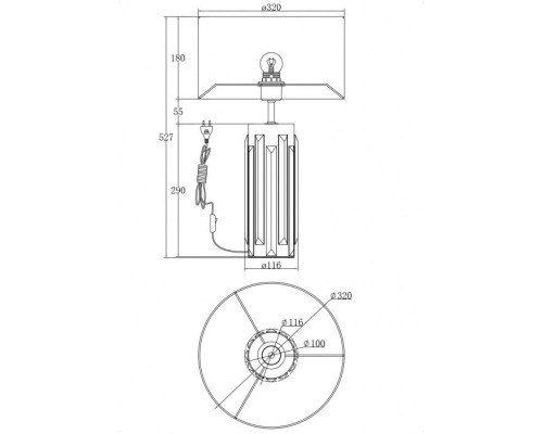 Настольная лампа Muse MOD304TL-01G Maytoni