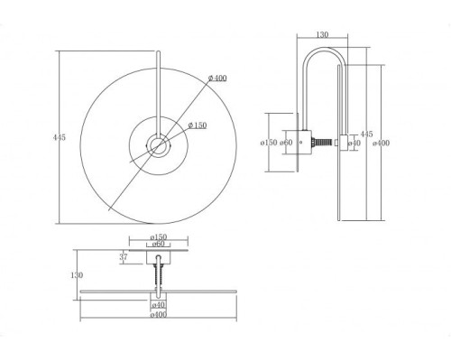Бра Mare MOD305WL-01CH Maytoni