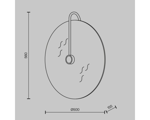 Настенный светильник Mare MOD305WL-03CH Maytoni