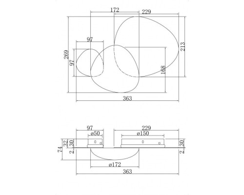 Бра Jack-stone MOD314WL-L8G3K Maytoni