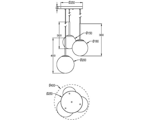 Подвесной светильник Basic form MOD321PL-03W Maytoni