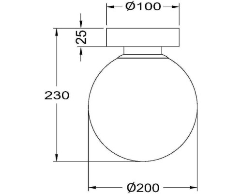 Настенно-потолочный светильник Basic form MOD321WL-01B1 Maytoni