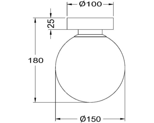 Настенно-потолочный светильник Basic form MOD321WL-01W Maytoni