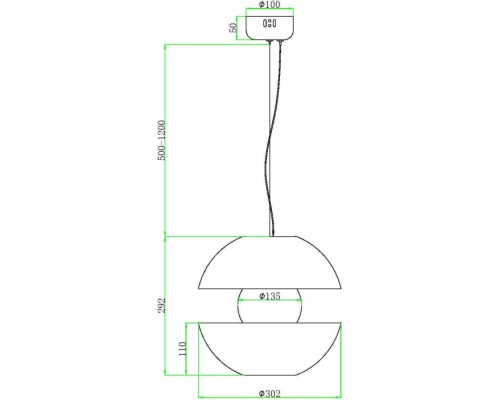 Подвесной светильник Rebel MOD322PL-L6G3K Maytoni