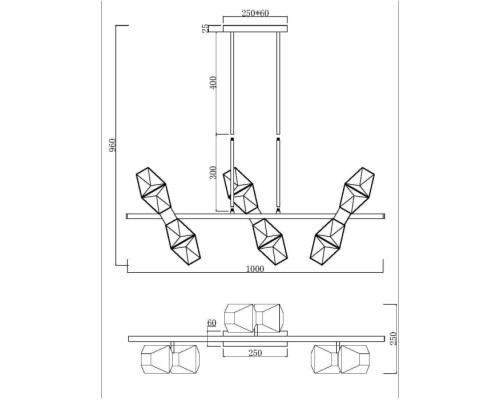 Потолочная люстра Coctail time MOD325PL-06G Maytoni