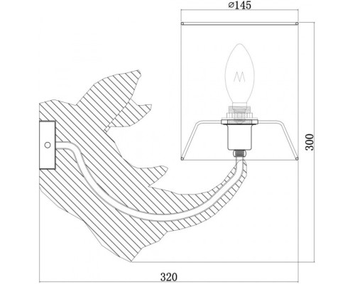 Бра Nashorn MOD470WL-01W Maytoni