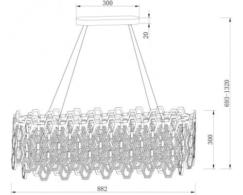 Подвесной светильник Tissage MOD490PL-10G Maytoni