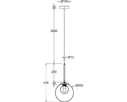 Подвесной светильник Basic form MOD521PL-01G3 Maytoni
