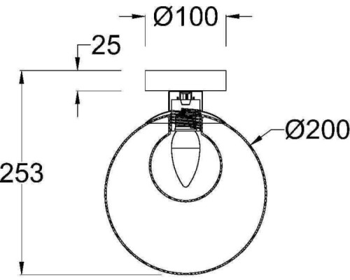 Настенно-потолочный светильник Basic form MOD521WL-01G3 Maytoni