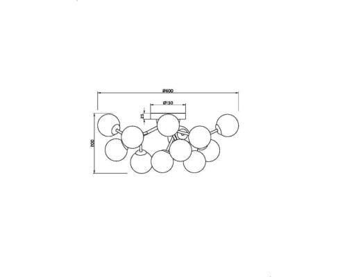 Потолочная люстра Dallas MOD545CL-12BS Maytoni