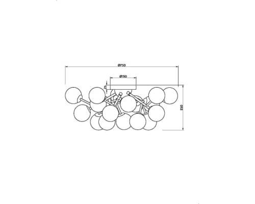 Потолочная люстра Dallas MOD545CL-20BS Maytoni
