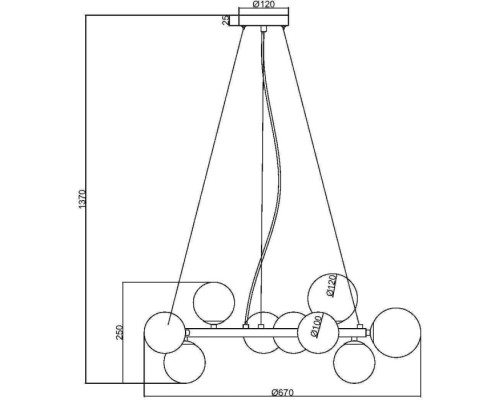 Подвесной светильник Dallas MOD545PL-11B Maytoni