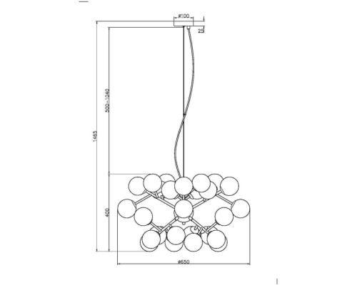 Подвесной светильник Dallas MOD545PL-24B Maytoni