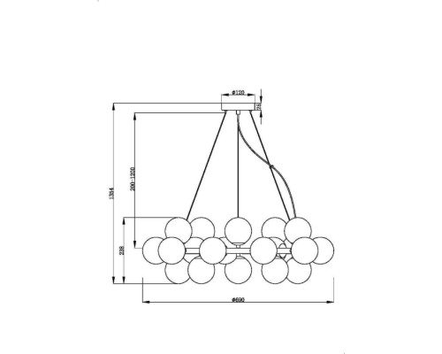 Подвесной светильник Dallas MOD545PL-25BS Maytoni