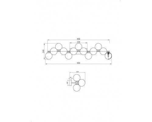 Бра Dallas MOD545WL-13G Maytoni