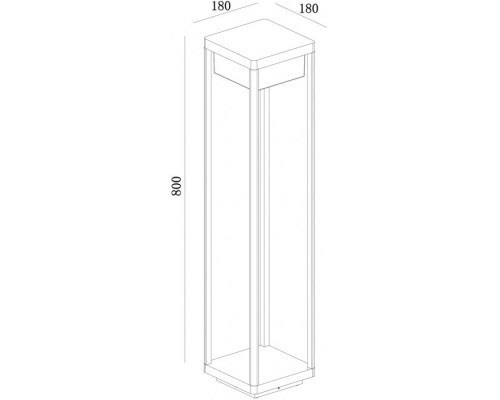 Наземный светильник Baker Street O021FL-L10B3K Maytoni