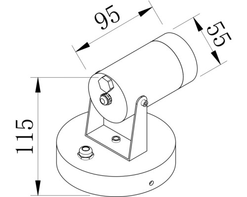Прожектор уличный Scope O025WL-01B Maytoni