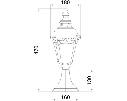 Наземный фонарь Goiri O029FL-01BZ Maytoni