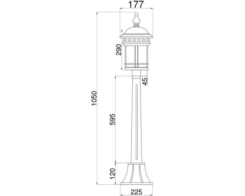 Наземный фонарь Salamanca O031FL-01BR Maytoni