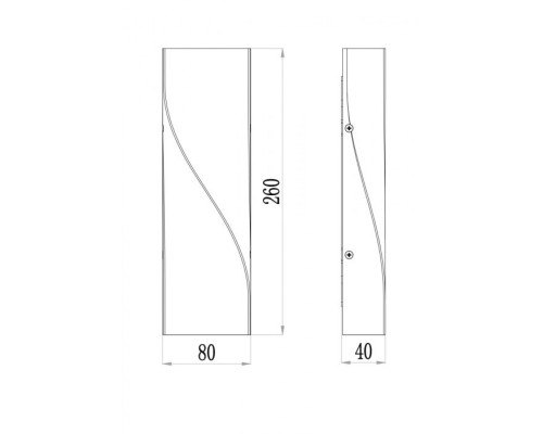 Настенный светильник уличный Twist O040WL-L11B3K Maytoni
