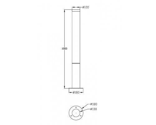 Наземный светильник Ginza O041FL-L50B3K Maytoni
