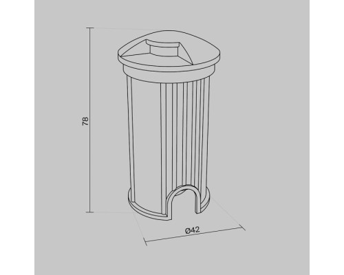 Встраиваемый светильник уличный Flash O044DL-L1S3K1 Maytoni