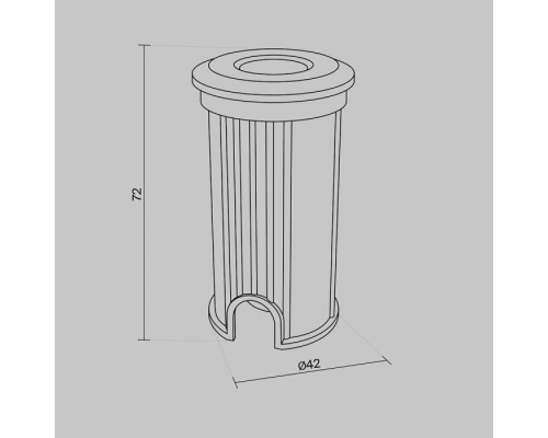 Встраиваемый светильник уличный Flash O044DL-L1S3K2 Maytoni