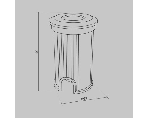 Встраиваемый светильник уличный Flash O044DL-L1S3K3 Maytoni