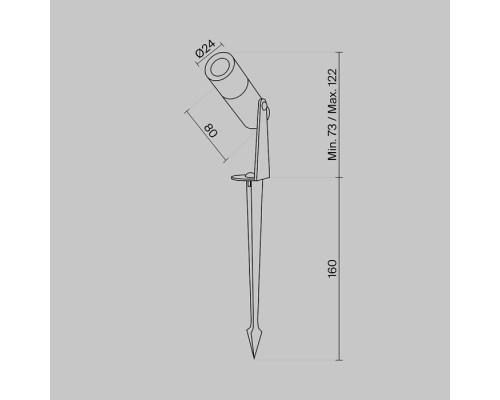 Грунтовый светильник Bern O050FL-L2GF3K Maytoni