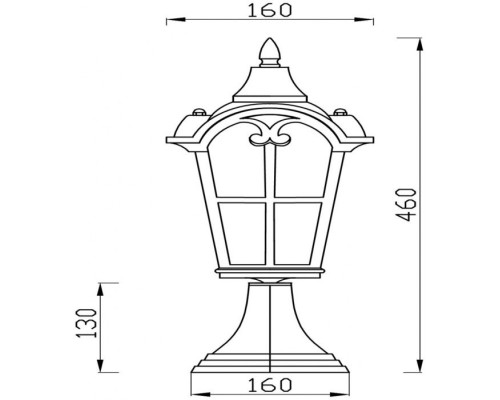 Наземный фонарь Albion O413FL-01BZ Maytoni