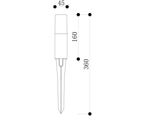 Грунтовый светильник Talpa O416FL-L3B3K Maytoni