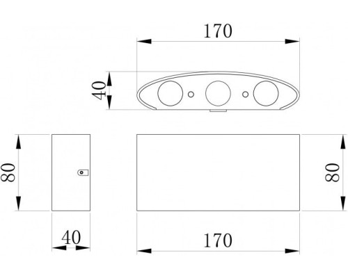 Светильник Strato O417WL-L6B3K Maytoni