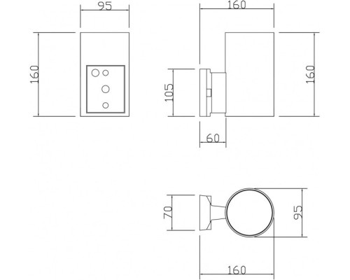 Светильник Rando O419WL-01B Maytoni