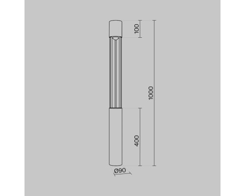 Наземный светильник Mill O427FL-L12GF3K Maytoni