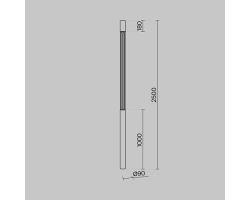 Наземный светильник Mill O427FL-L30GF3K Maytoni