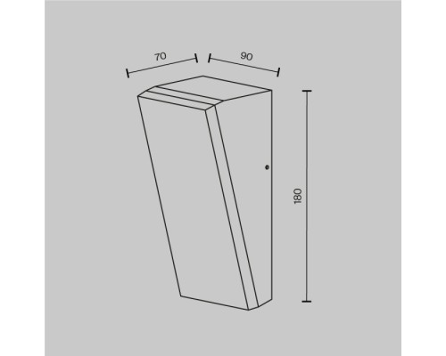 Настенный светильник уличный Brick O436WL-L10GF3K1 Maytoni