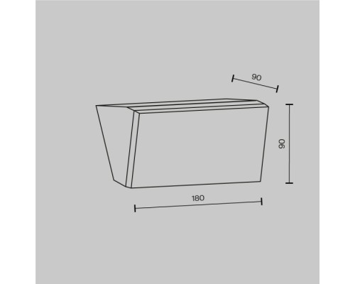 Настенный светильник уличный Brick O436WL-L10GF3K Maytoni