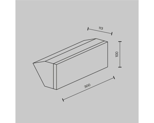 Настенный светильник уличный Brick O436WL-L20GF3K Maytoni